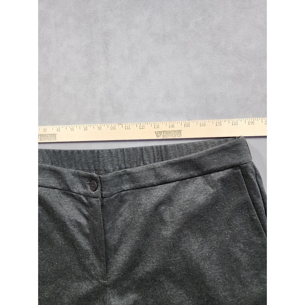 NWT Eileen Fisher Melange Tencel Ponte Slouchy Ankle Pant Womens XL Charcoal - Picture 10 of 13
